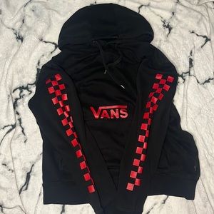 Black and red vans hoodie (L)
